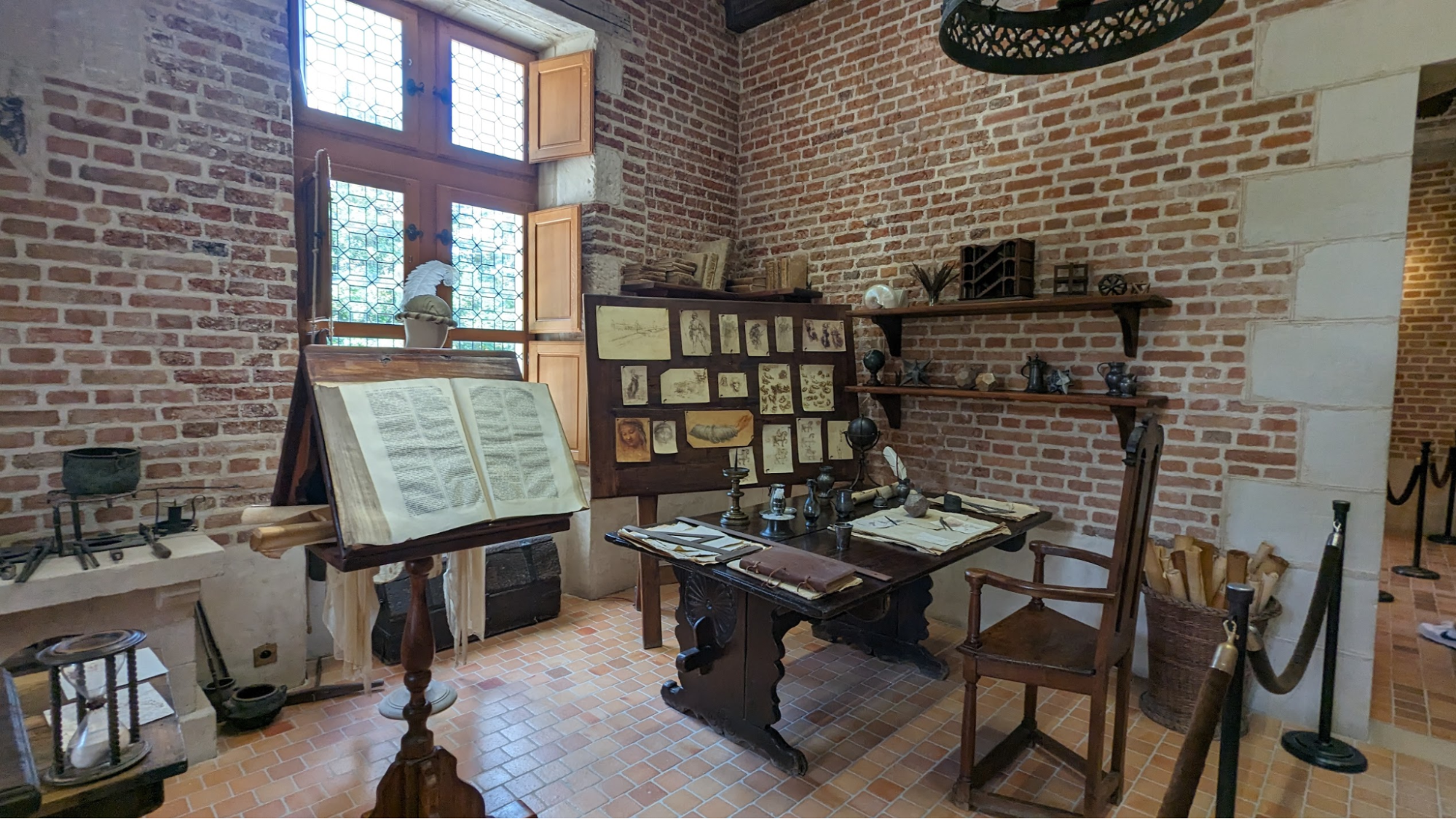 Bureau de Léonard de Vinci au Clos Lucé